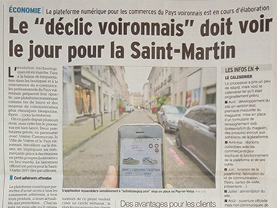 Les commerces de Voiron bient&ocirc;t sur le web
