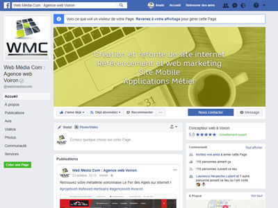 Une page Facebook pour mon entreprise