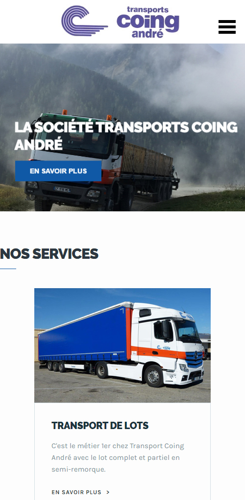 Transport Coing Andr&eacute;version mobile
