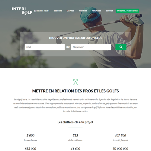Annuaire des profs de golf et clubs