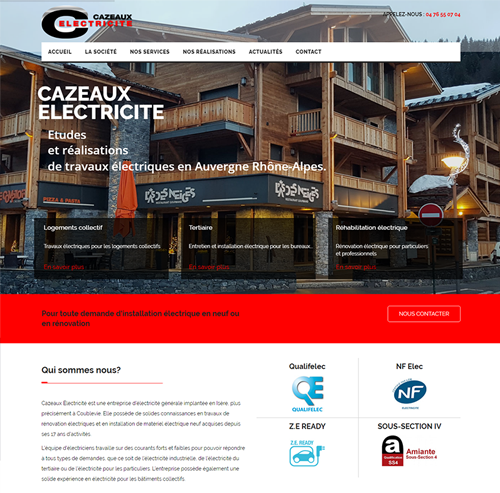 Cazeaux Electricit&eacute; travaux &eacute;lectriques en Rhone Alpes