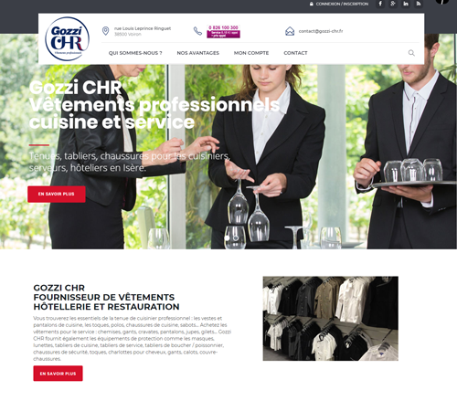 Gozzi CHR - V&ecirc;tements et mat&eacute;riel pour l'h&ocirc;tellerie et la restauration