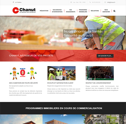 Chanut entreprise de construction en Nord-Isère