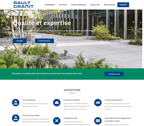 Rault Granit extraction transformation