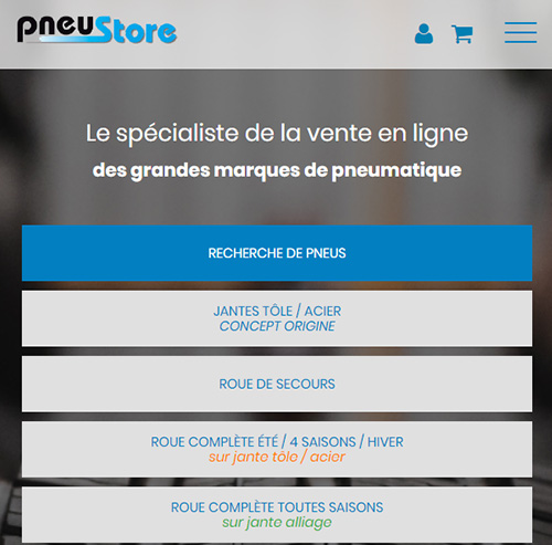 PneuStoreversion mobile