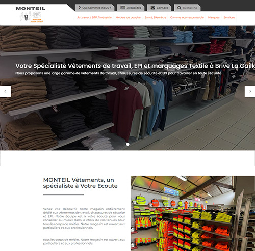 Consultez le site de MONTEIL Vêtements