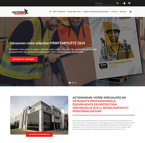 Consulter le site d'Action Wear