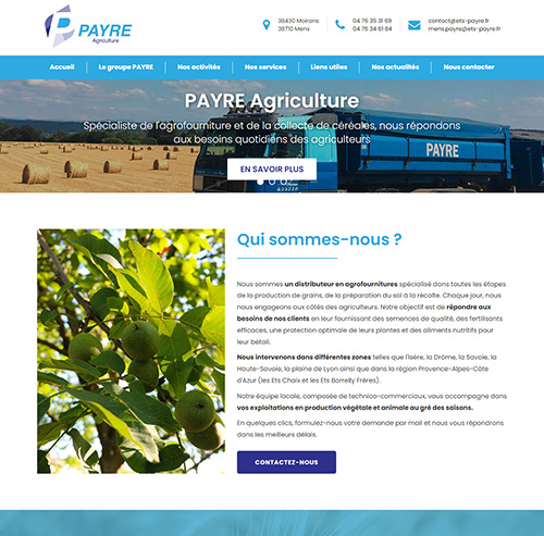 Consulter le site de Payre Agriculture