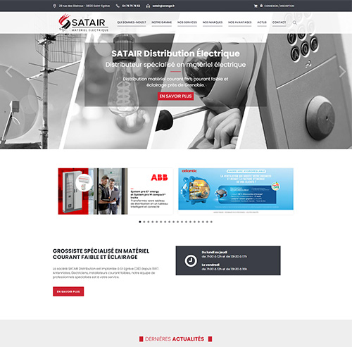 Distribution de mat&eacute;riel d'&eacute;lectricit&eacute; courants faibles