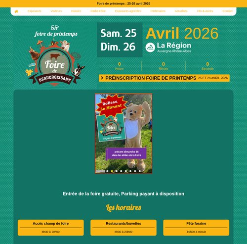 Site internet Foire beaucroissant ?
