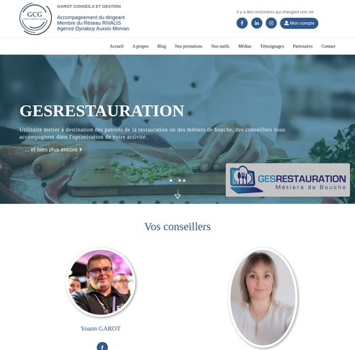Site internet GAROT CONSEILS ET GESTION