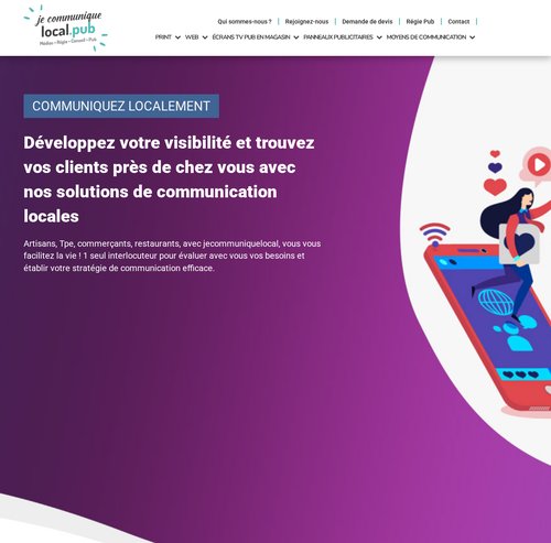Site internet Jecommuniquelocal