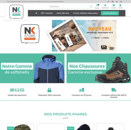 Site internet NK Diffusion