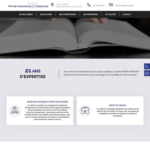 Site internet Pga Avocats