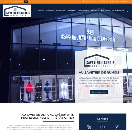 Site internet Savetier de Rungis